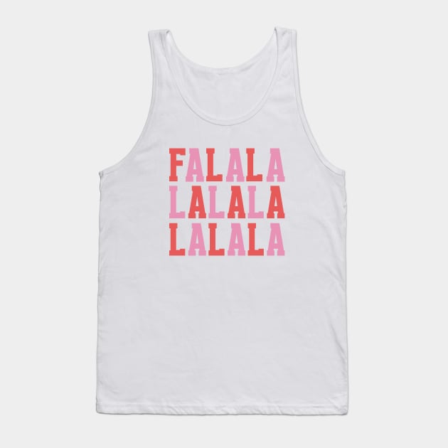 Fa La La Cute Christmas Tank Top by Asilynn